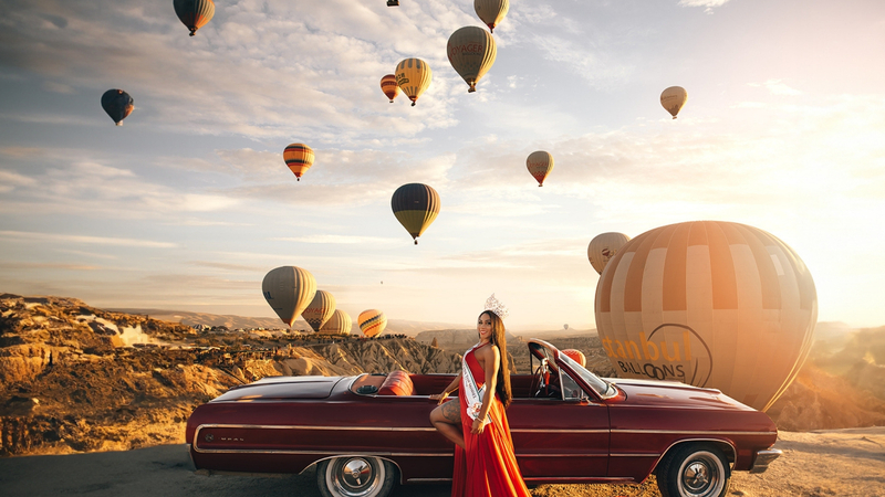 Kapadokya: Gün Doğumu, Gündüz Turu ve Gün Batımı Klasik Araba Turu